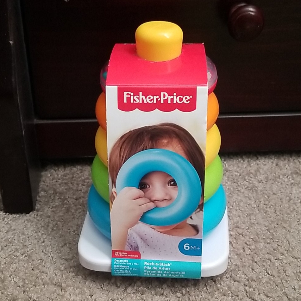 NEW IN PACKAGE!! Fisher-Price stackable rings